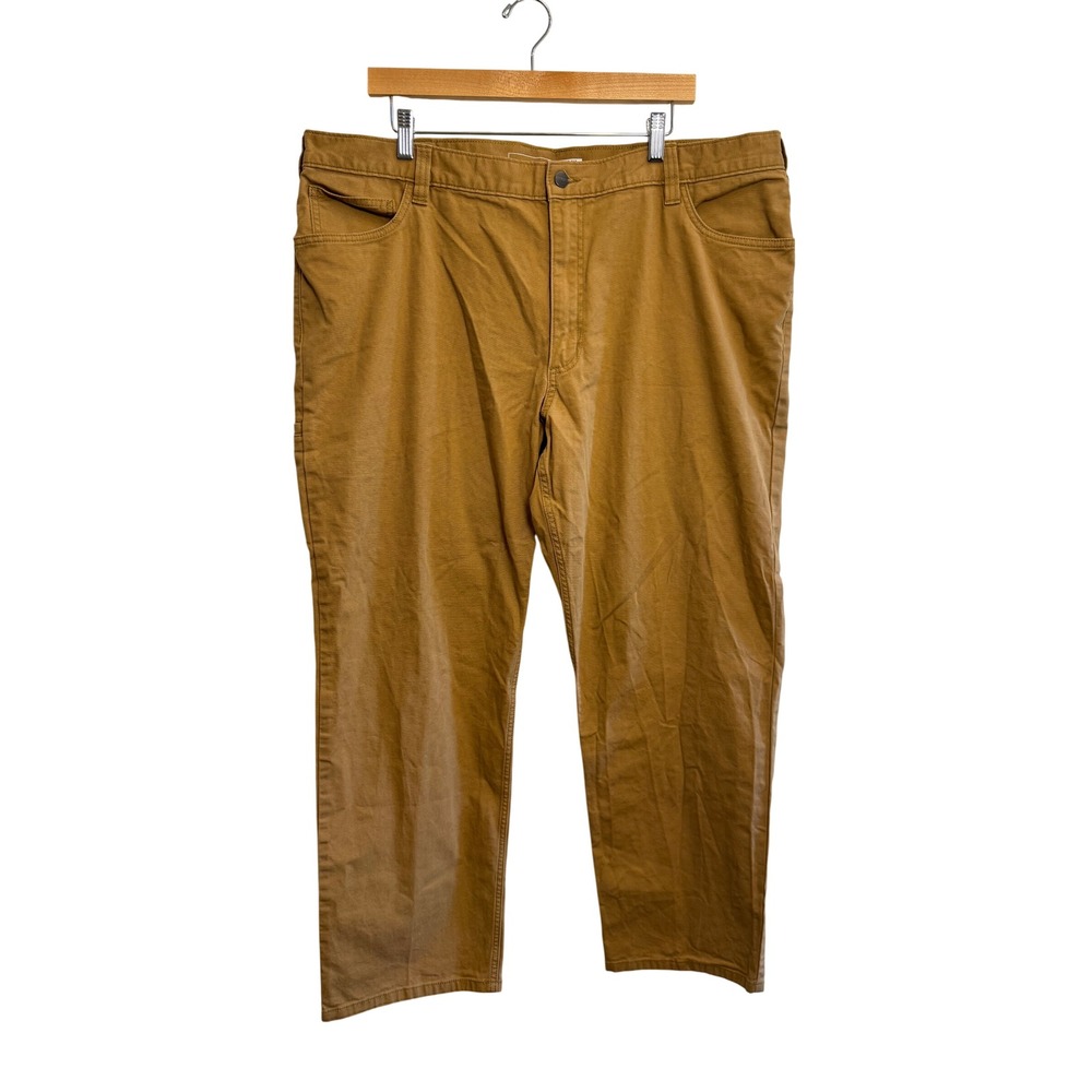 Carhartt Men's Relaxed Fit Canvas Work Pants Brown Straight Leg 42x30 Utility